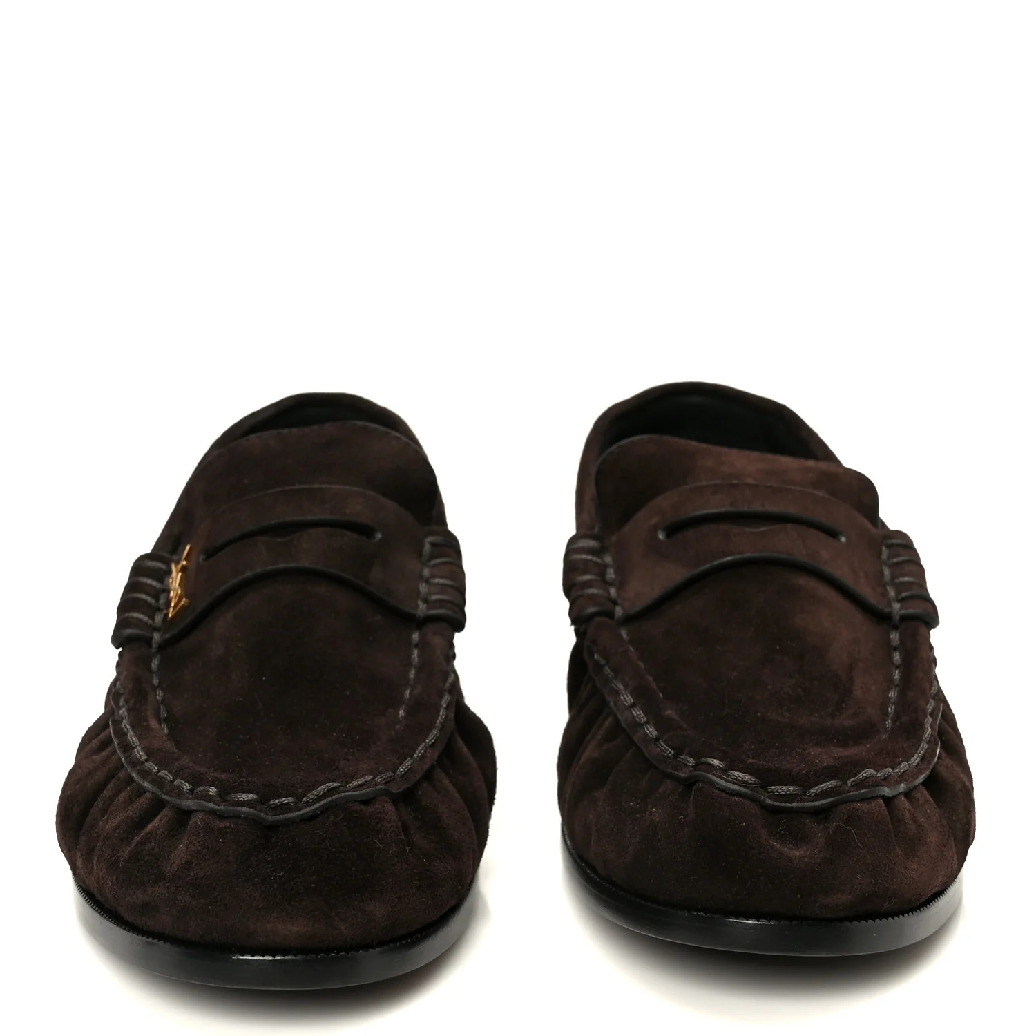 Suede Le Loafer 15 Penny Slippers 37 Dark Chocolate