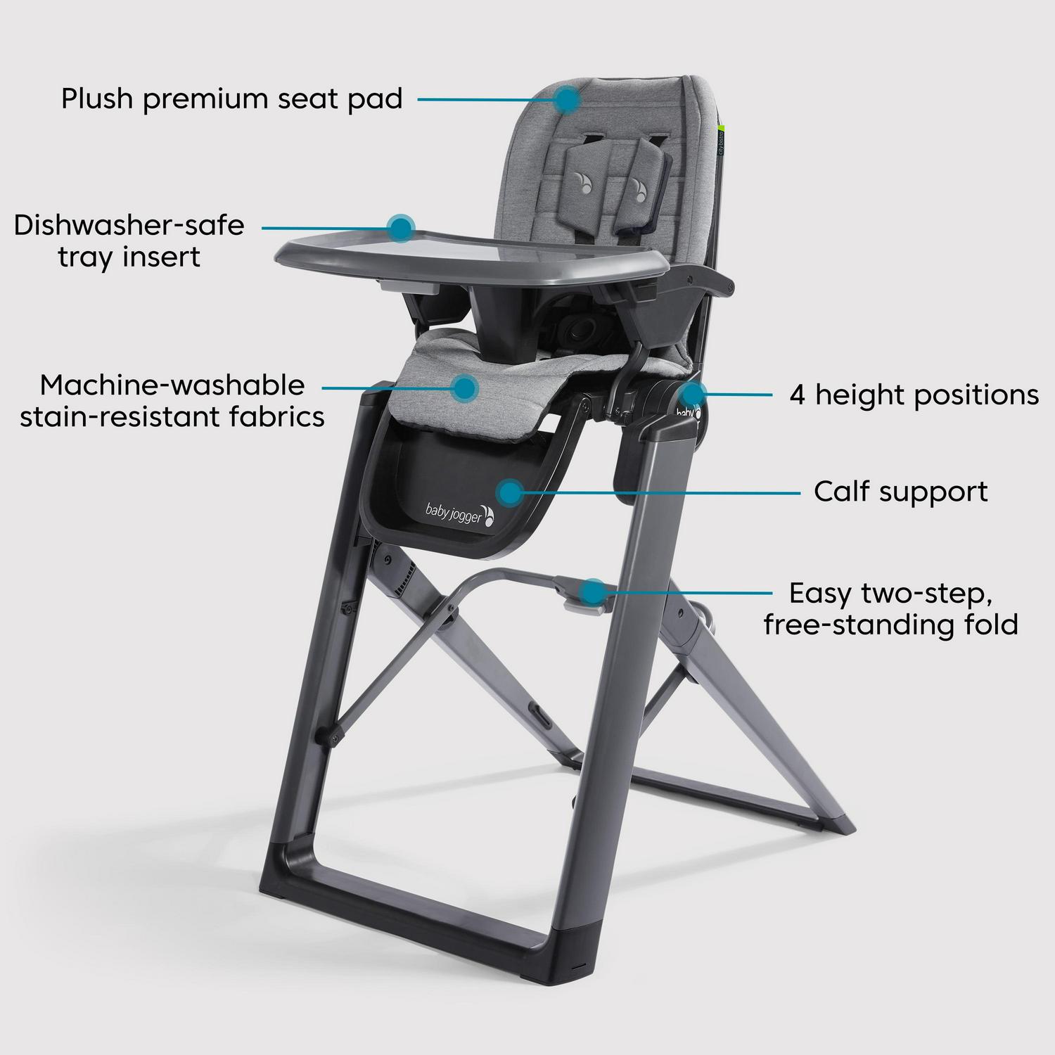 Baby Jogger City Bistro High Chair. Graphite. 1 Count