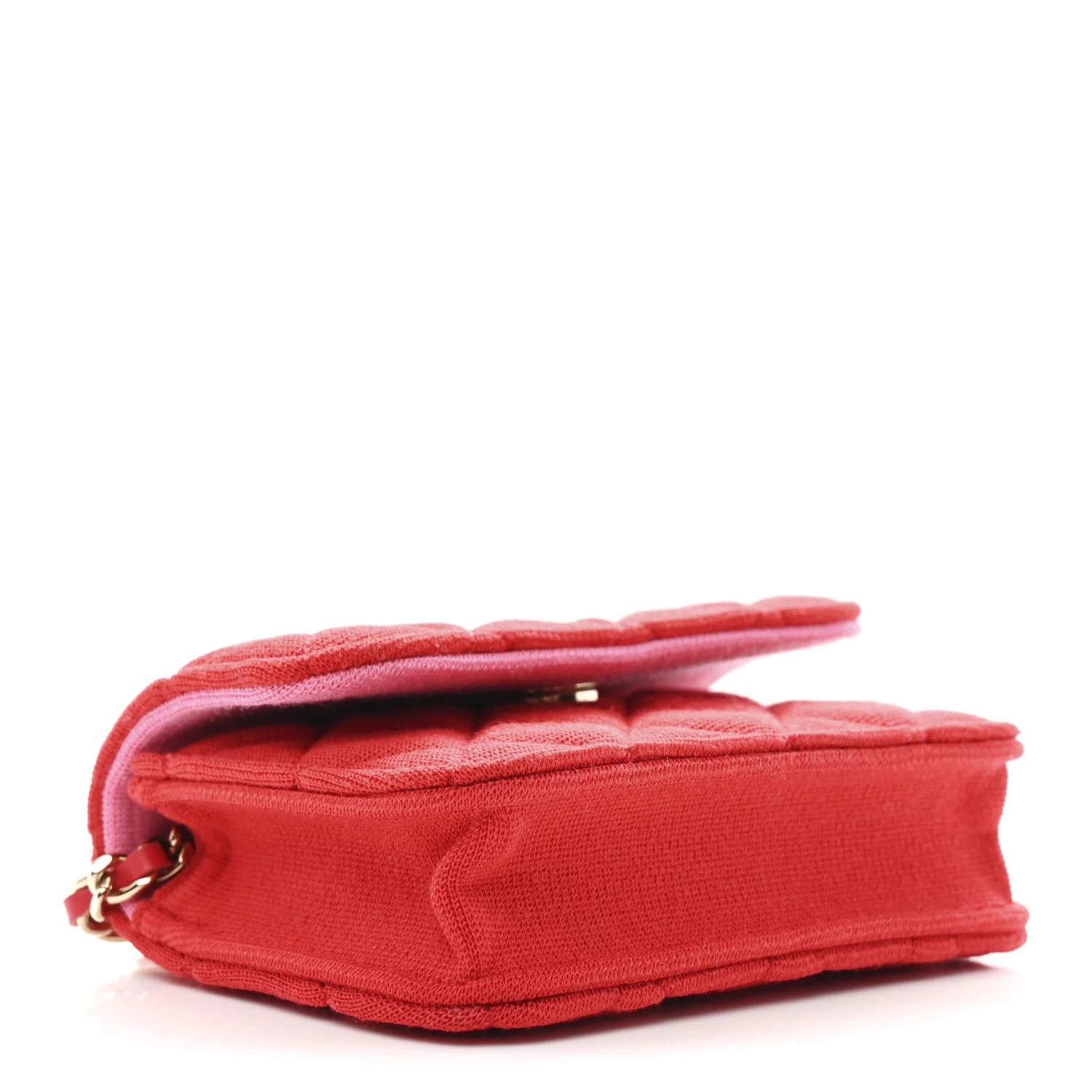 Jersey Quilted Micro Mini Flap Red