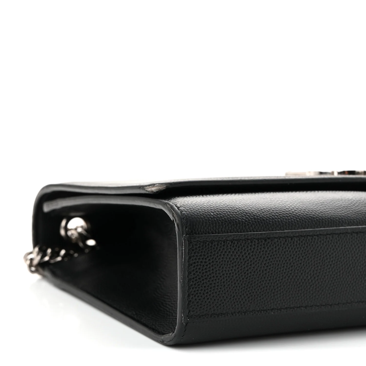 Grain De Poudre Medium Classic Monogram Kate Satchel Black