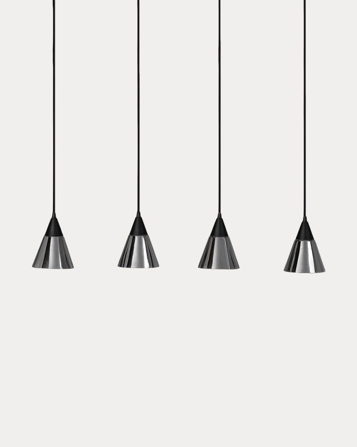 Gales - Lámpara de Techo LED con 4 Puntos de luz de Metal Gales