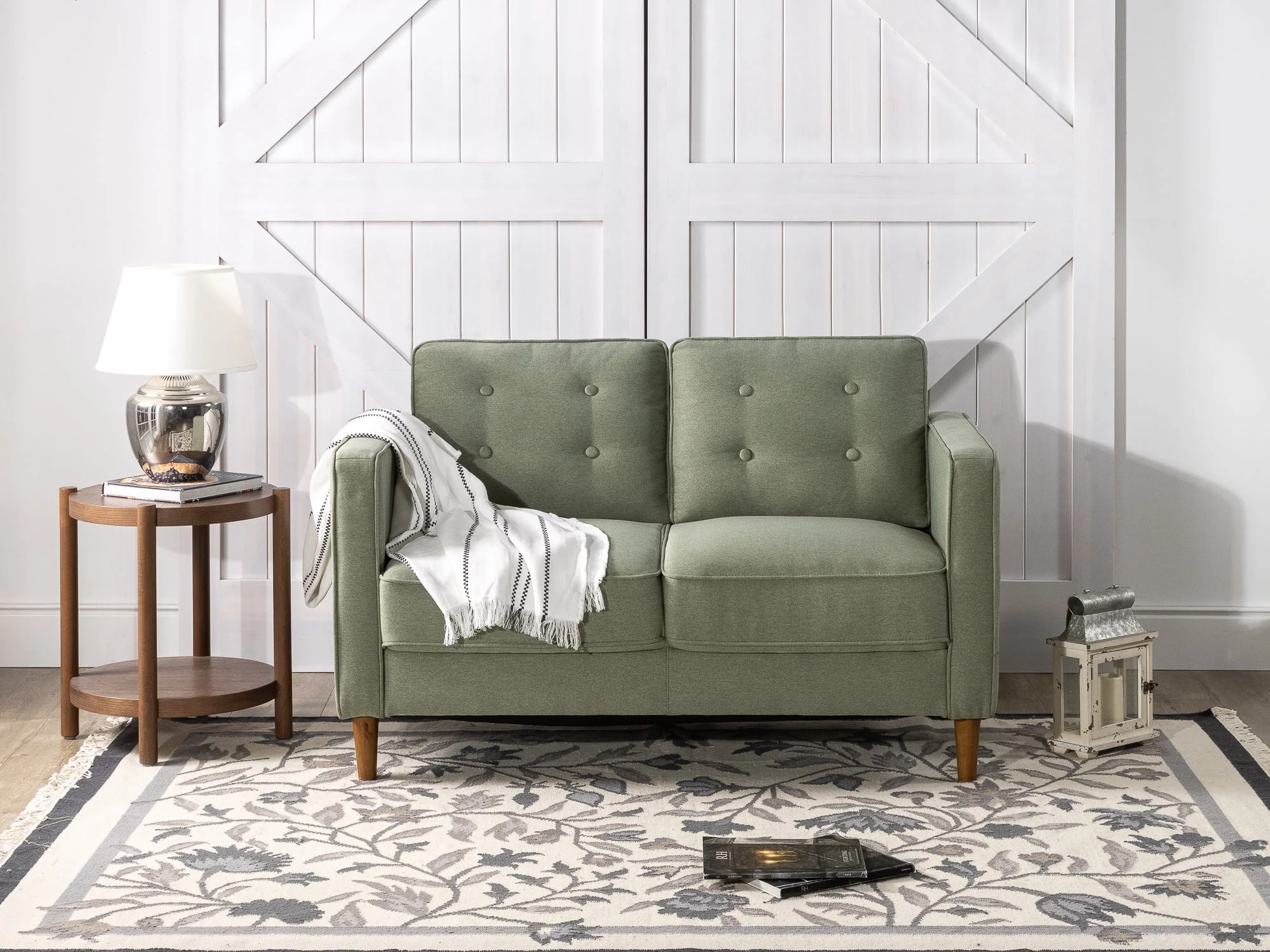 Lauren 2-Seater Loveseat, Pear Green - Image 4