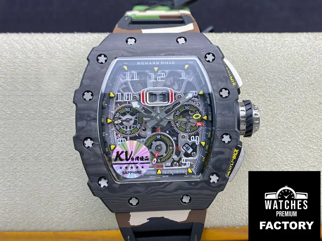Richard Mille RM-011 KV Factory Rubber Strap