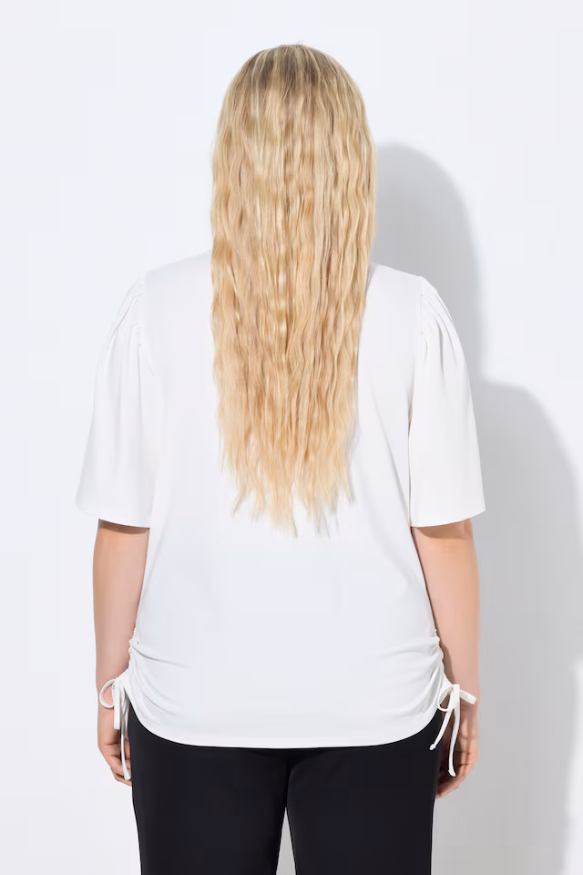 Wing Sleeve Gathered Tee