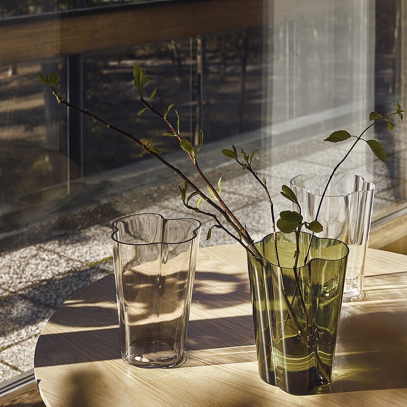 Alvar Aalto vase 25,1 cm klar
