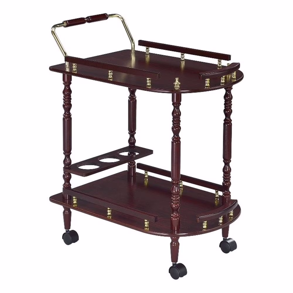 Recreation Room Traditional Merlot Serving Cart(Espresso)