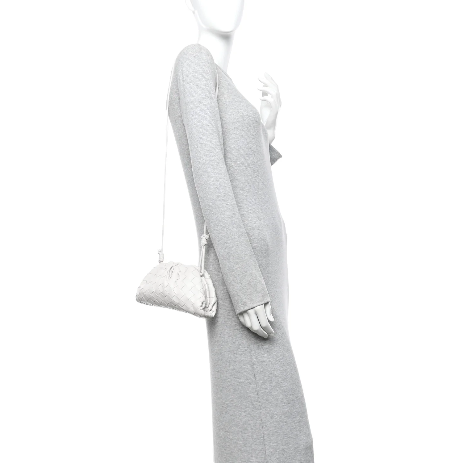 Nappa Intrecciato The Mini Pouch Chalk