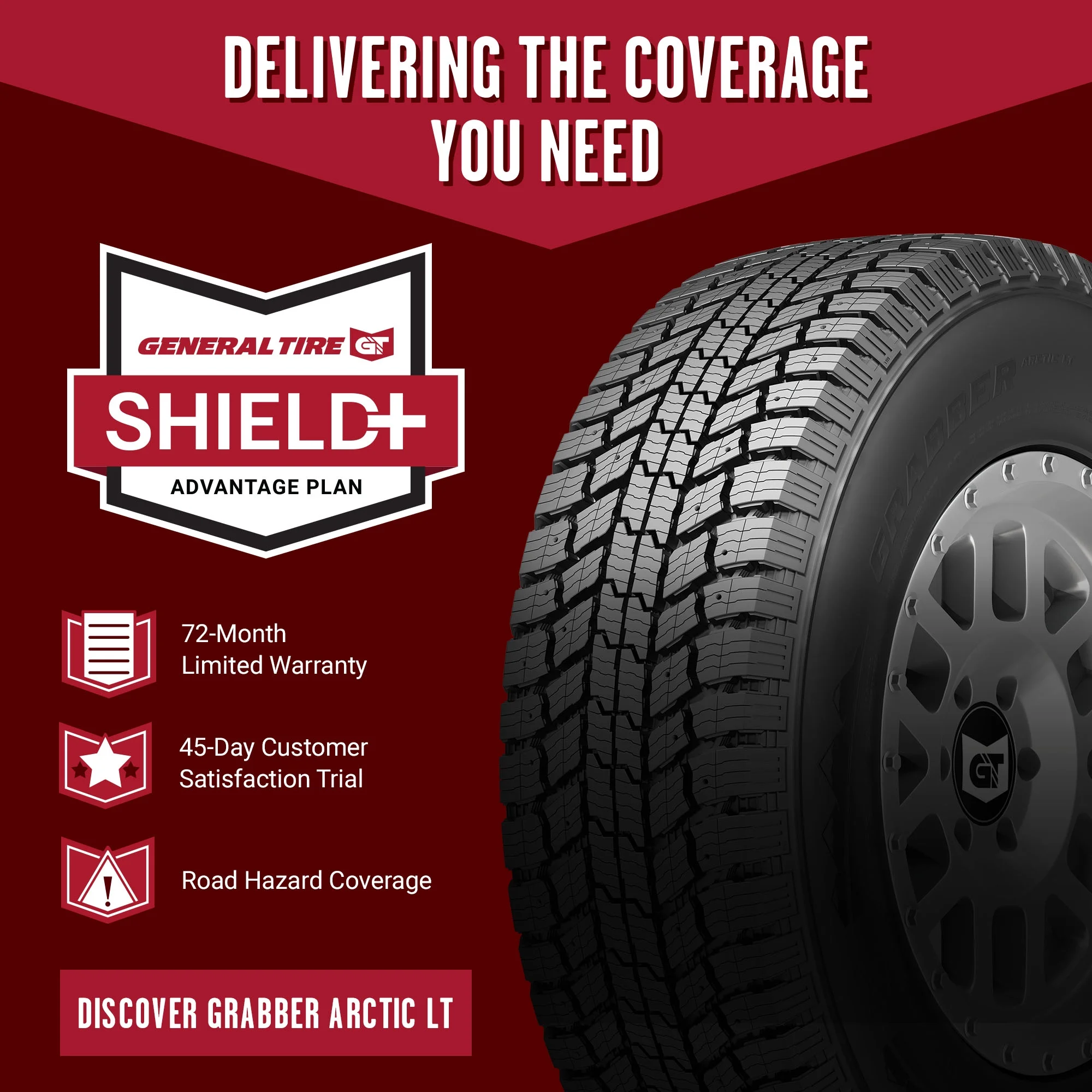 Grabber Arctic LT Winter LT275/65R18 123/120R E Light Truck Tire(Single) Image 3