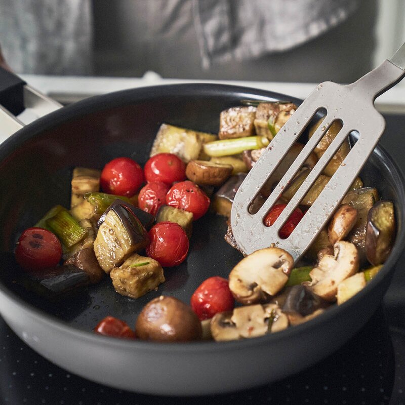 Pure stekepanne 28 cm keramisk non-stick grå