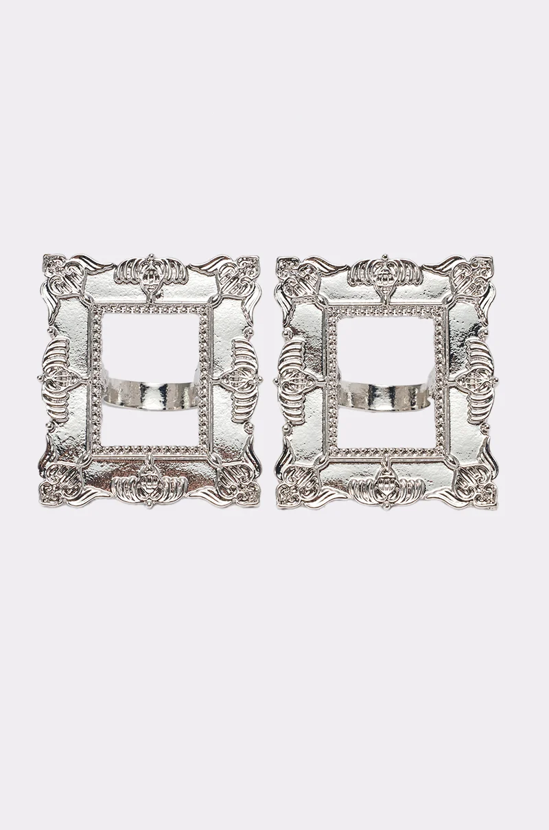 FRAMED MIND COCKTAIL RING SET - Akira Store