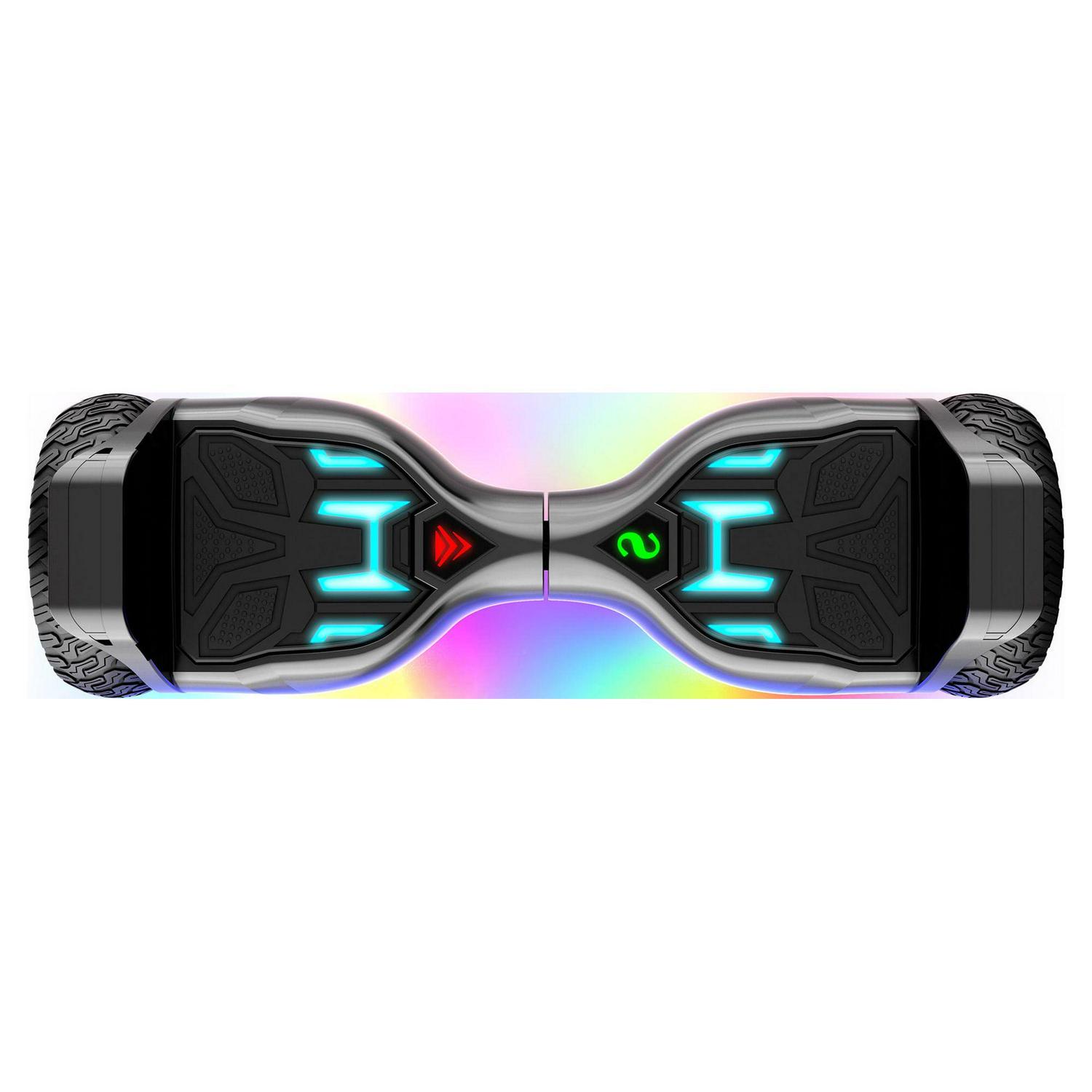 Warrior XL Off Road Hoverboard 250 lb Weight Limit Music Synced Bluetooth LED Lights 8 Inch Infinity Wheels 8 Mph LiFePo Battery UL Compliant Image 7