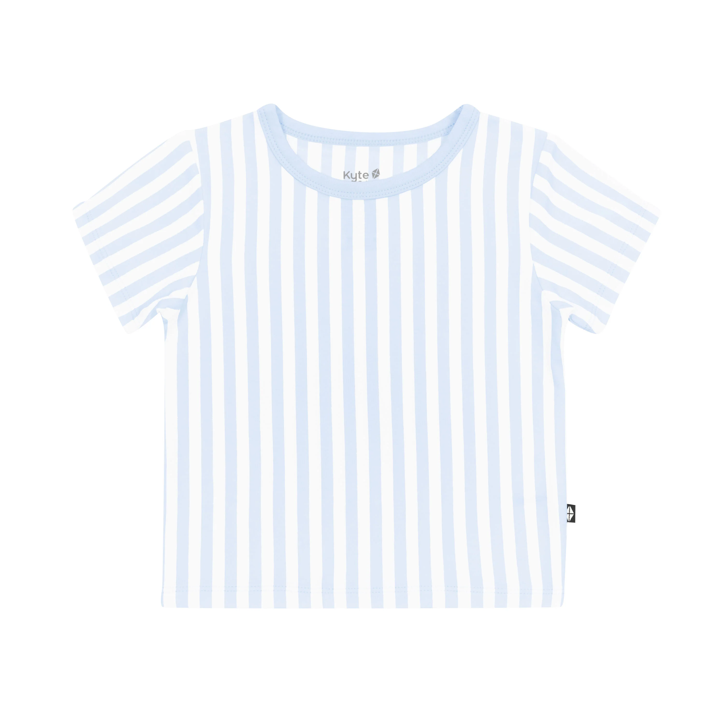 Toddler Basic Tee in Small Mist Stripe