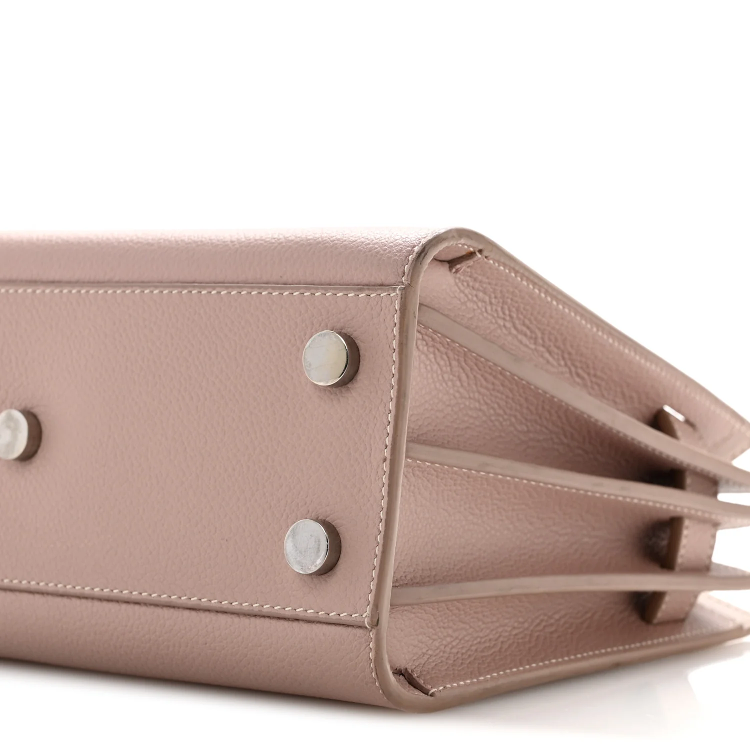 Grained Calfskin Nano Sac De Jour Pale Blush