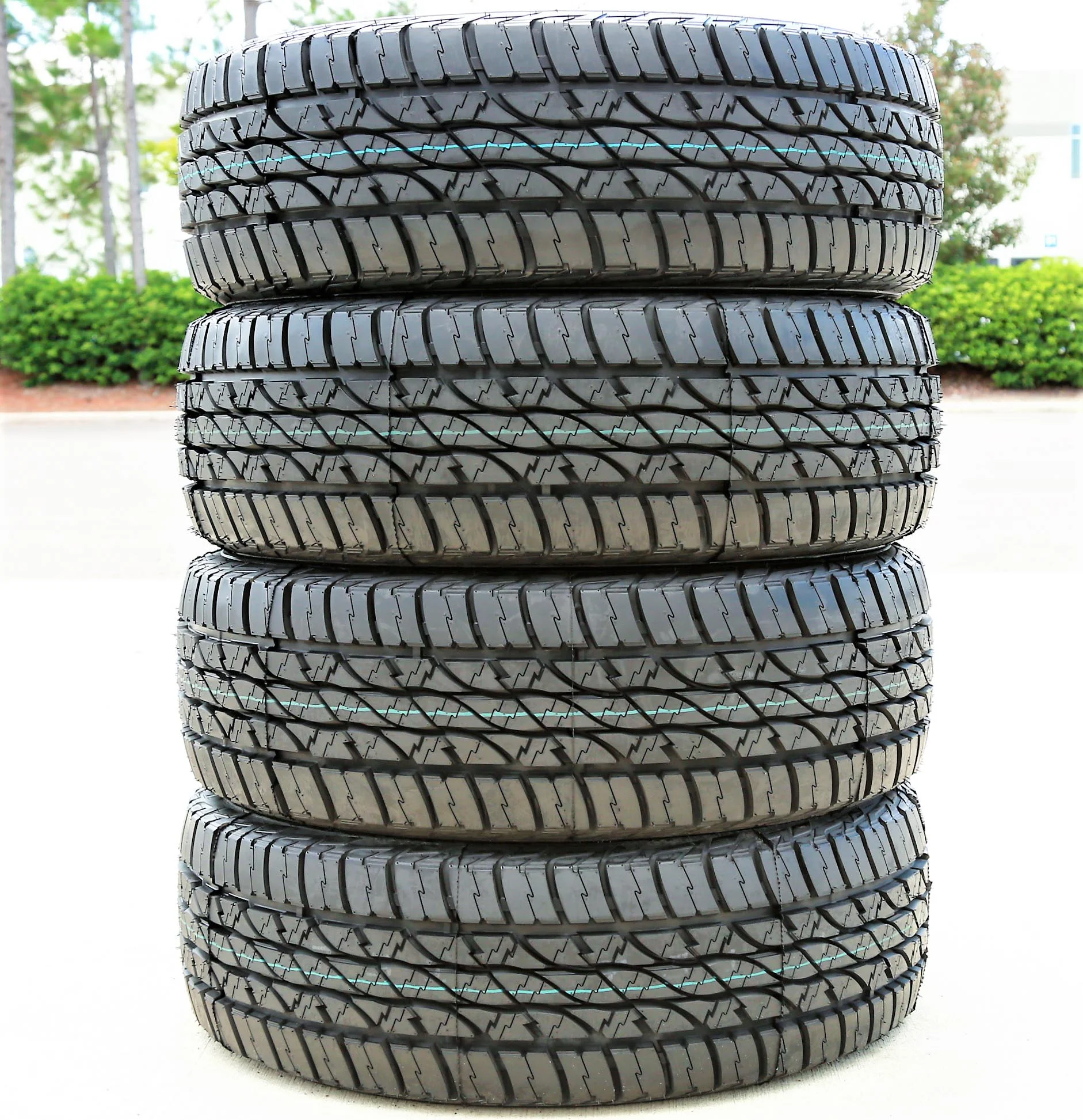 Set of 4 (FOUR) Accelera Omikron A/T LT 245/75R16 120/116Q E 10 Ply AT All-Terrain Tires