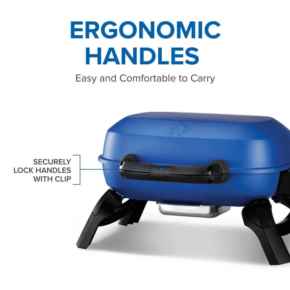 TravelQ 240 1-Burner Portable Propane Gas Grill in Blue(Blue) - Image 9