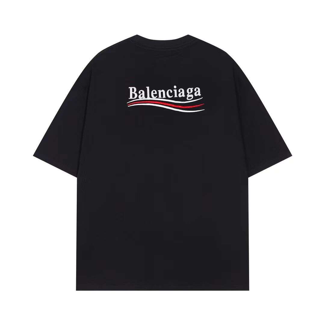 【BALENCIAGA】（バレンシアガ ）刺繍半袖Tシャツ 男女兼用半袖Tシャツ