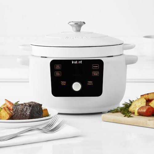 Instant Dutch Oven Slow Cooker, 6-Qt., Matte White | Williams Sonoma