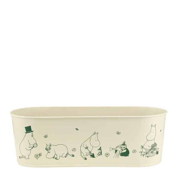 I Hagen blomsterpotte oval 28x11 cm offwhite