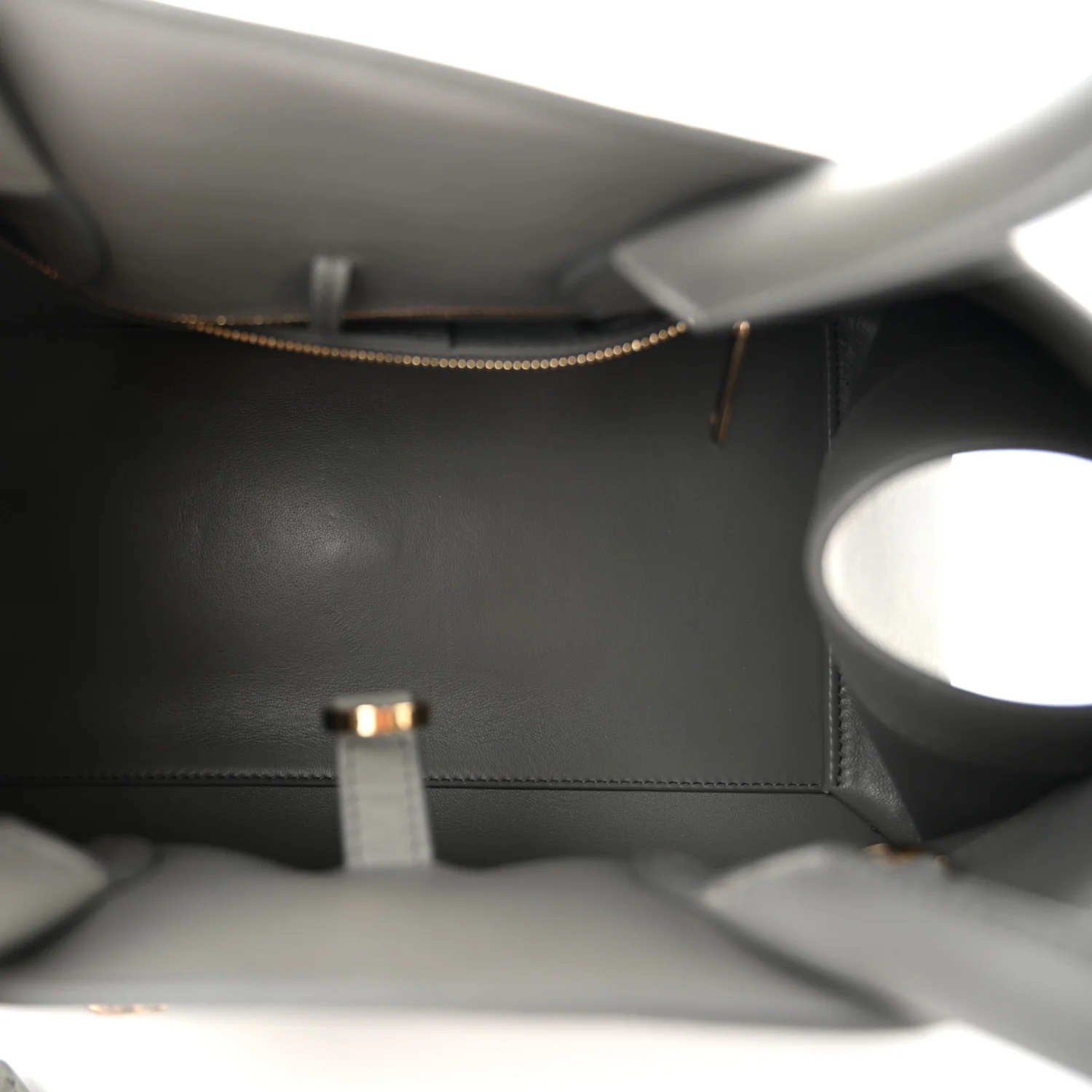 Calfskin Small Hug Bag Ash Grey