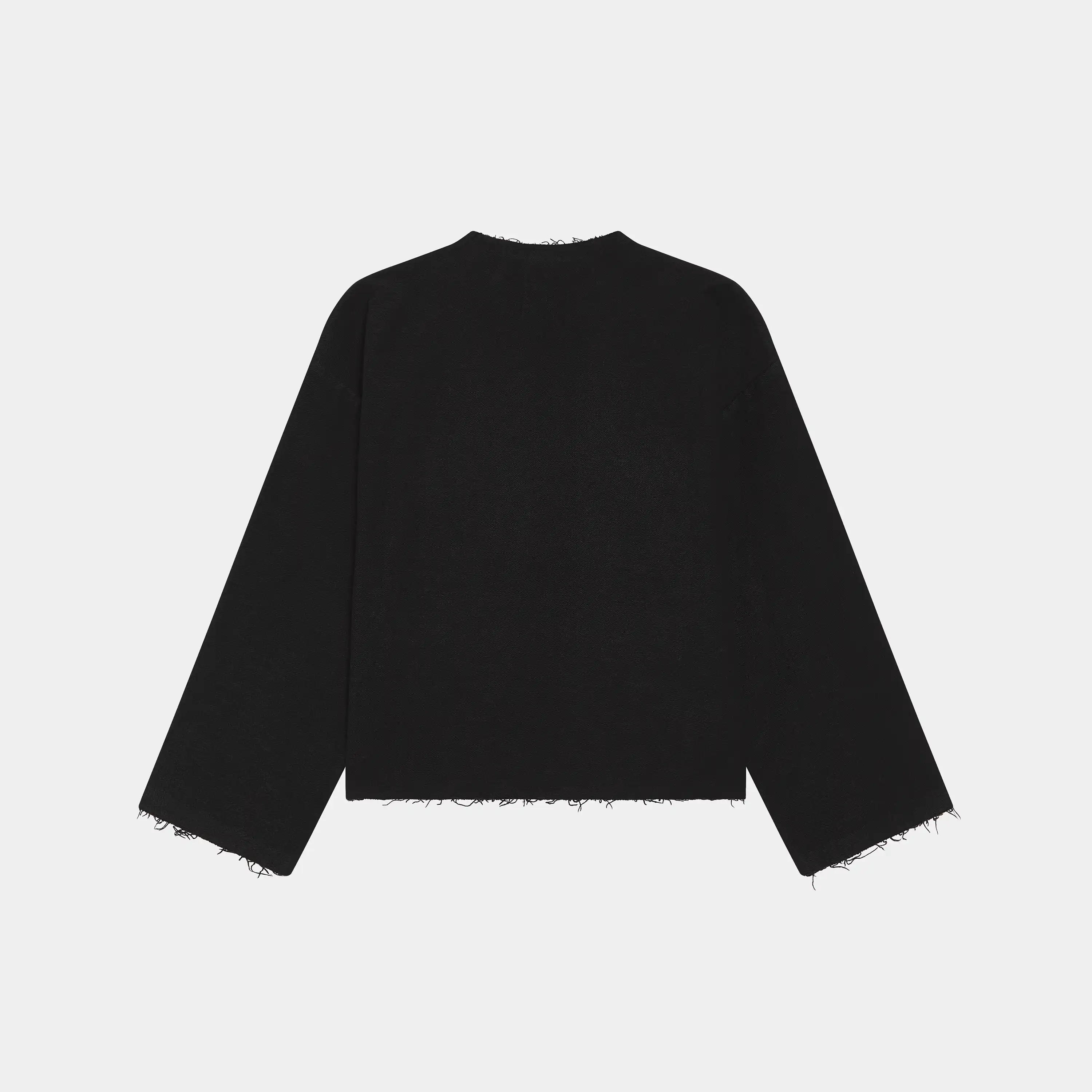 Patches Black Oversized Crewneck