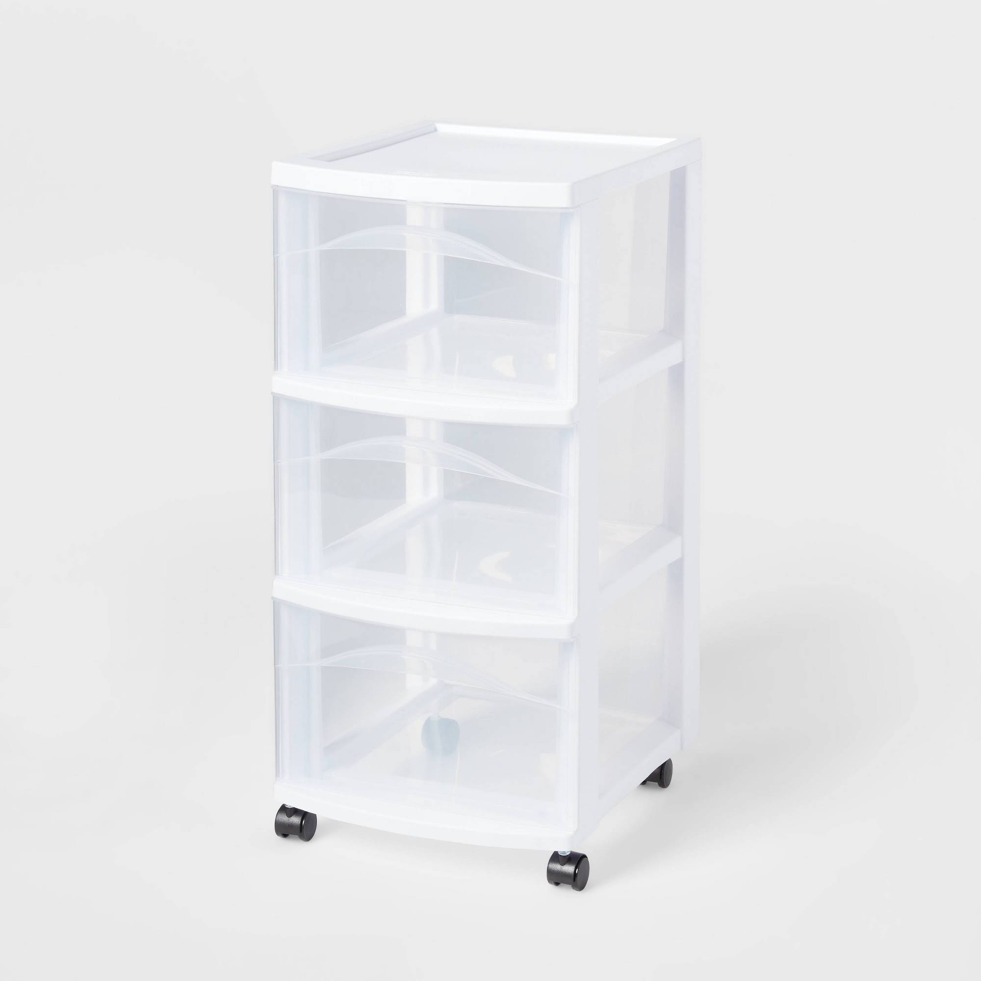 3 Drawer Medium Cart White - Brightroom