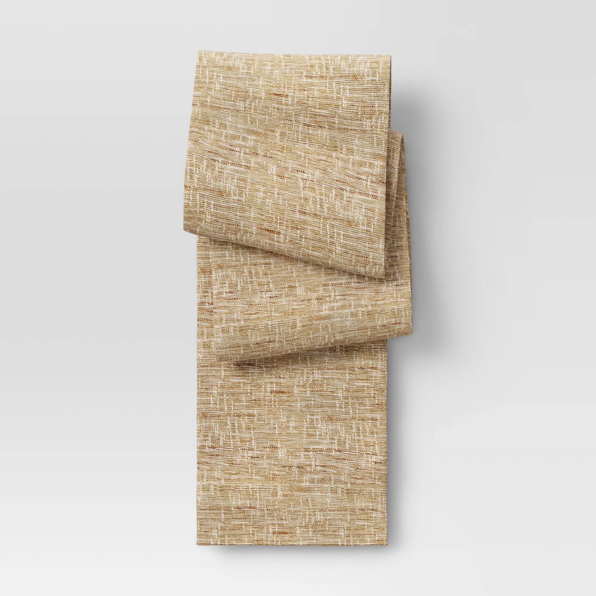 Threshold 108 inch x 14 inch Ramie Table Runner Natural - Thanksgiving