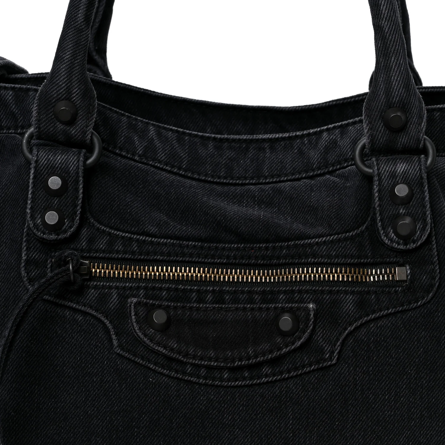 Washed Denim Classic Hardware Medium Le City Black
