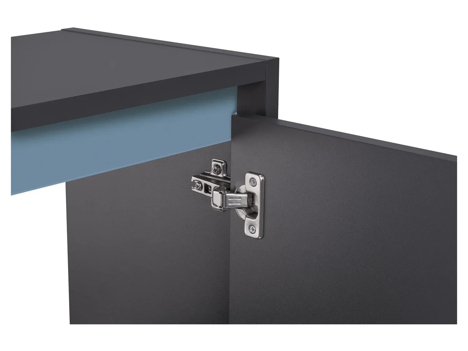 LIVARNO home Meuble sous-vasque Oslo, 60 x 55 x 28 cm, anthracite