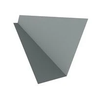Galvanized Nosing Grip Flashing 28 Gauge 1 in. x 2 in. White (GNG812WH)