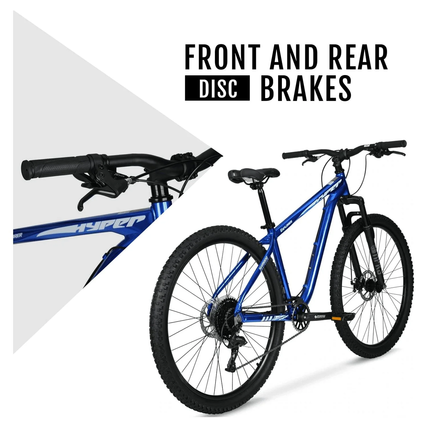 Bicycle Men's 29" Explorer Mountain Bike, Hard Tail, Blue Image 4
