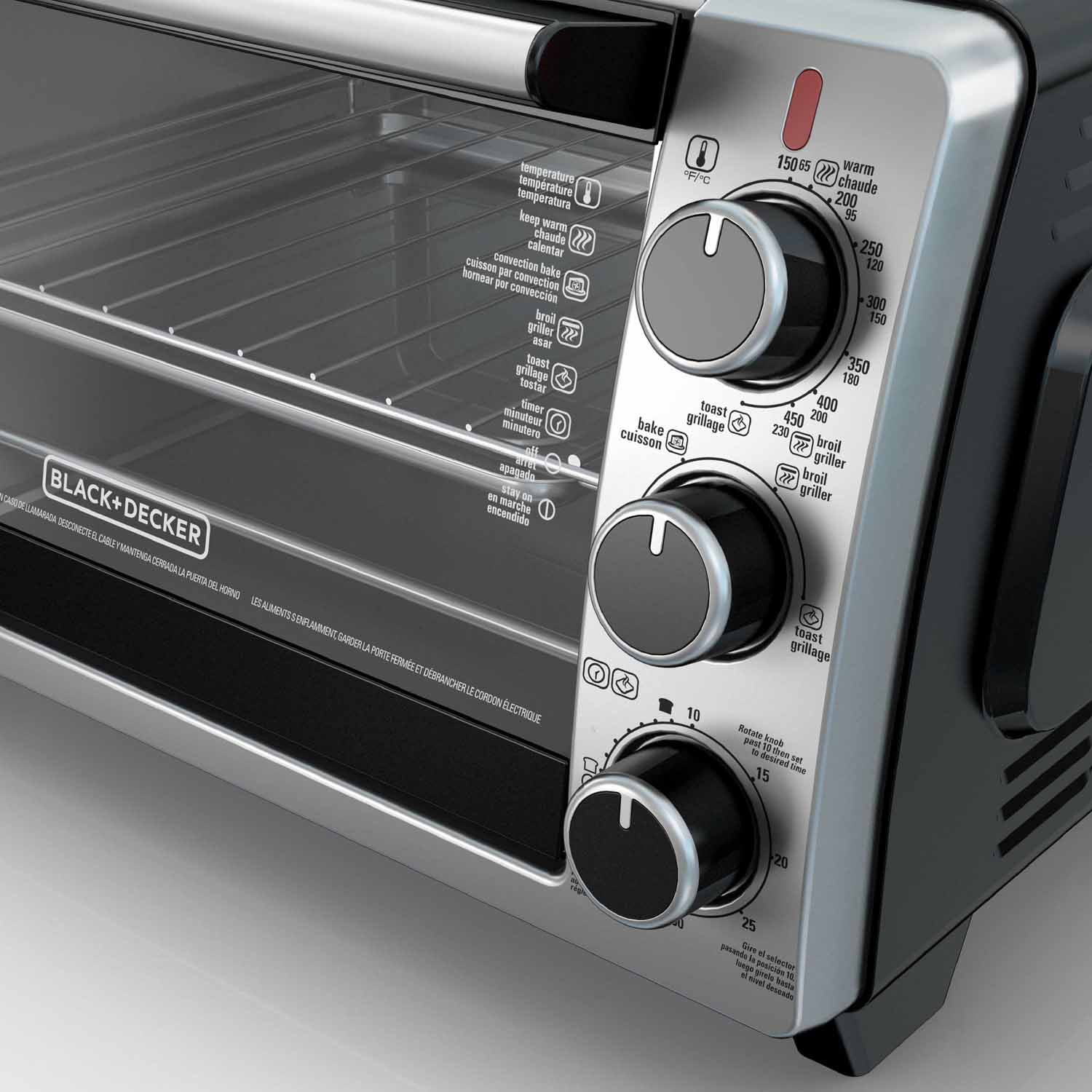 BLACK+DECKER 6 - Slice Toaster Oven, Black, TO1950SBD