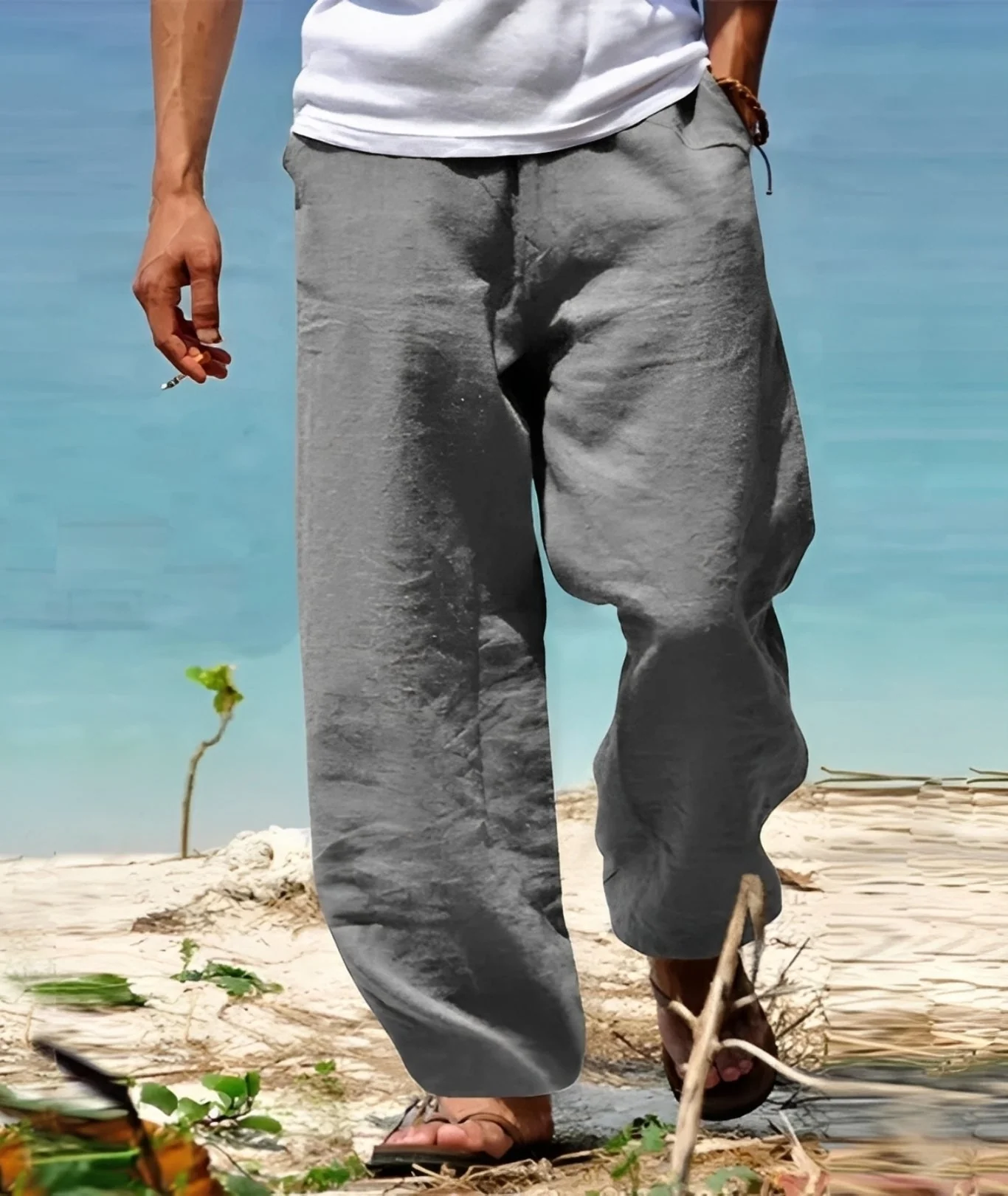 Theo - Pantalon Homme - pour Promenades Ensoleillées en Plein Air