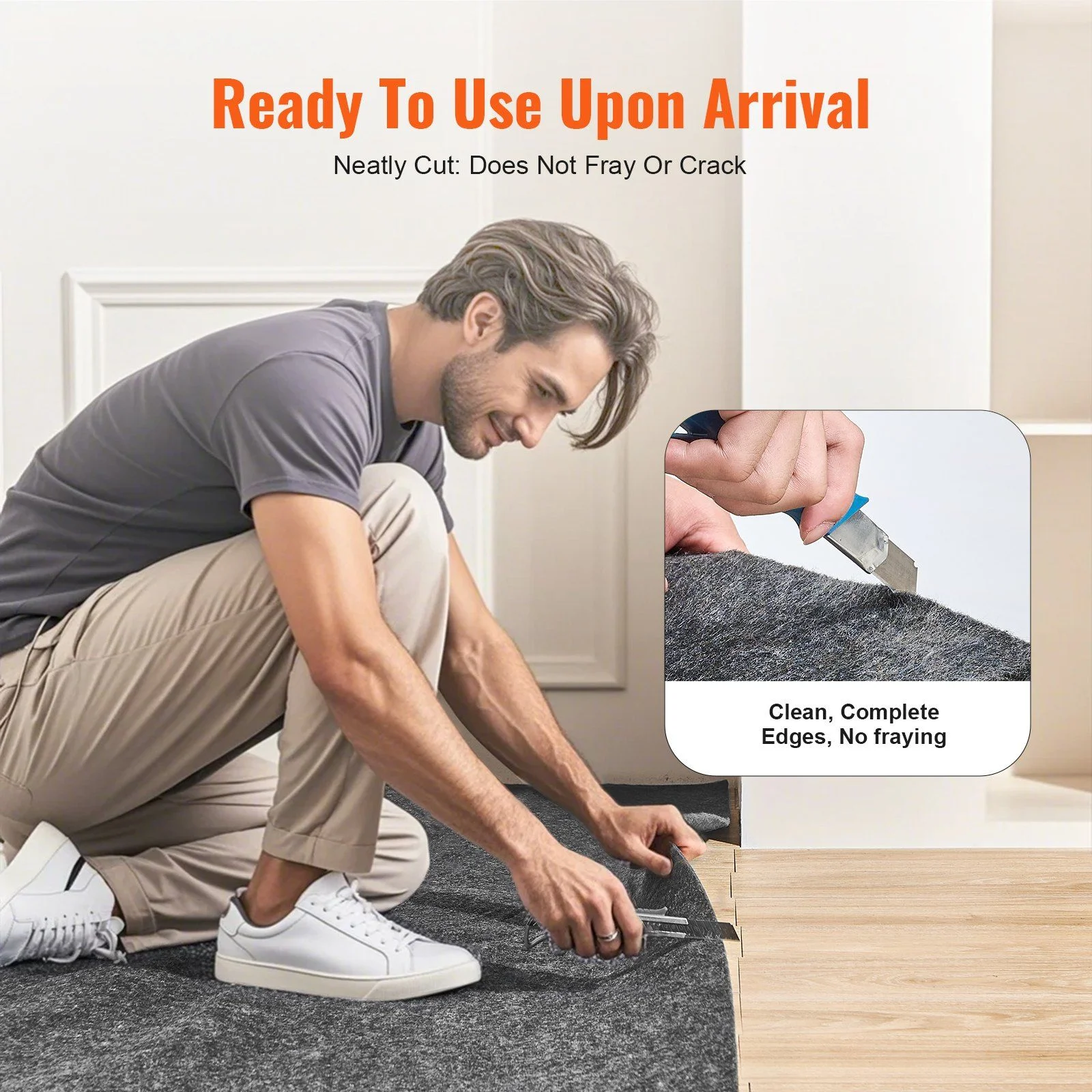Extra Thick 0.47" Rug Pad Gripper 9x12 Feet - Slip-Proof Floor Protector for All Surfaces