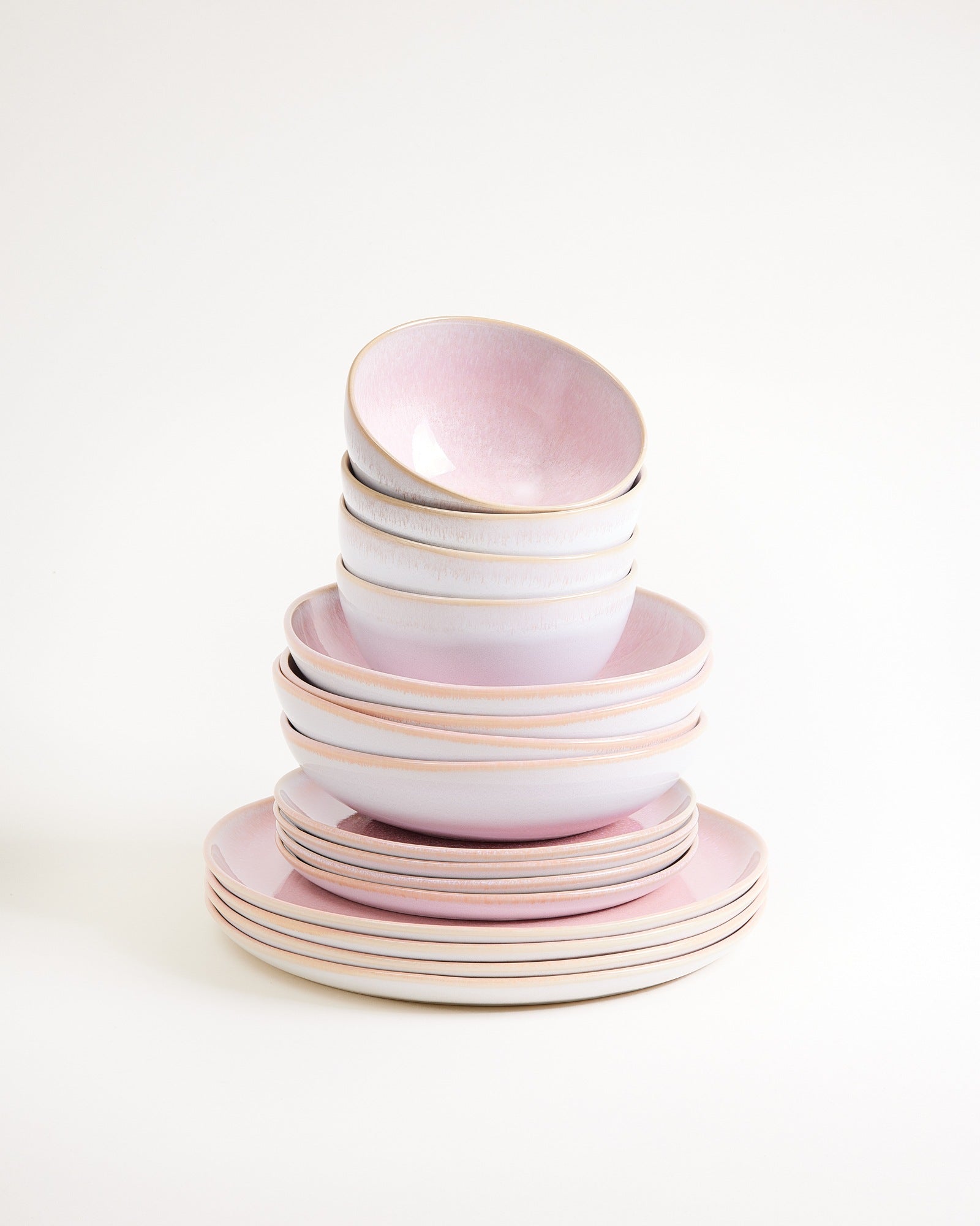 MELIDES - TABLEWARE SET ROSÉ 16 PIECES