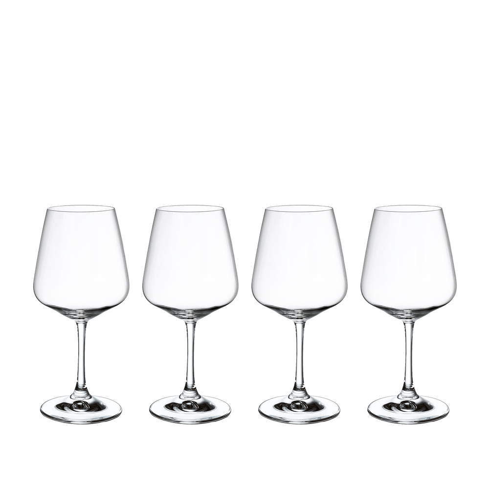 Ovid Red wine glass - Clear, 6.8 oz, crystal glass