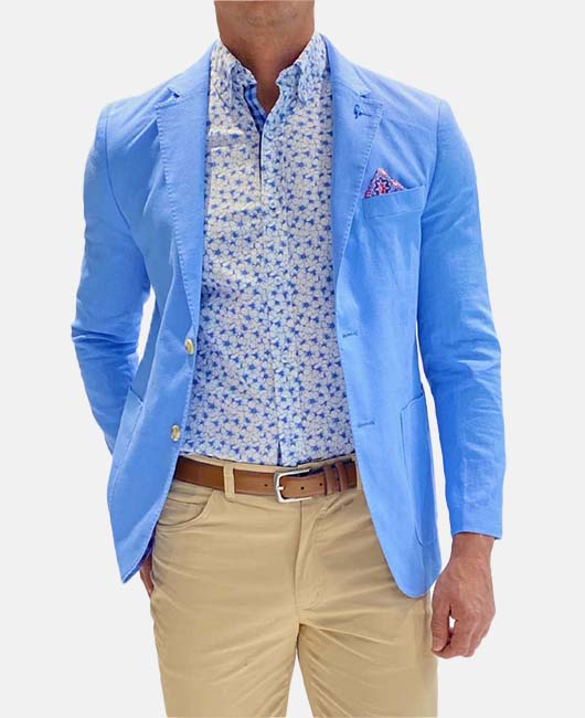Blazer Daily Solid à simple boutonnage, revers cranté et poches