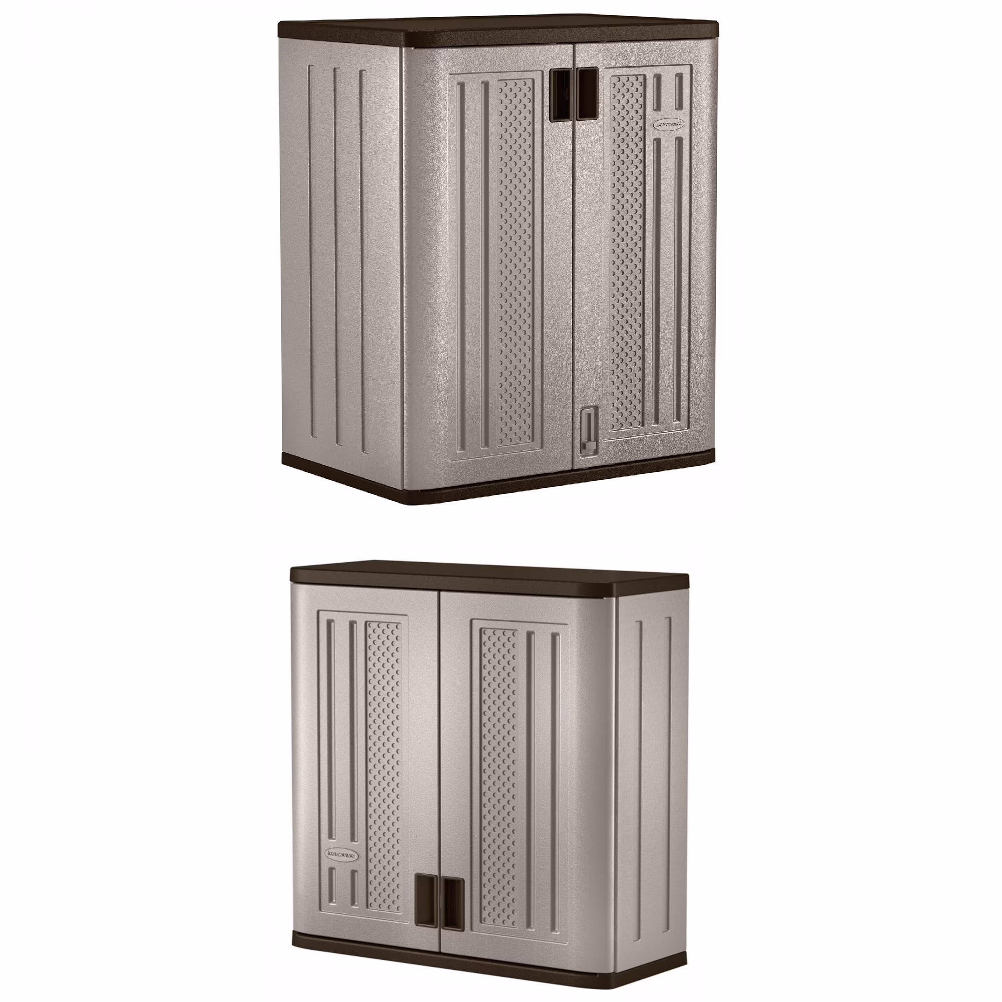 2-Shelf Resin Base Cabinet, Platinum Metallic(1 Pack) - Image 9