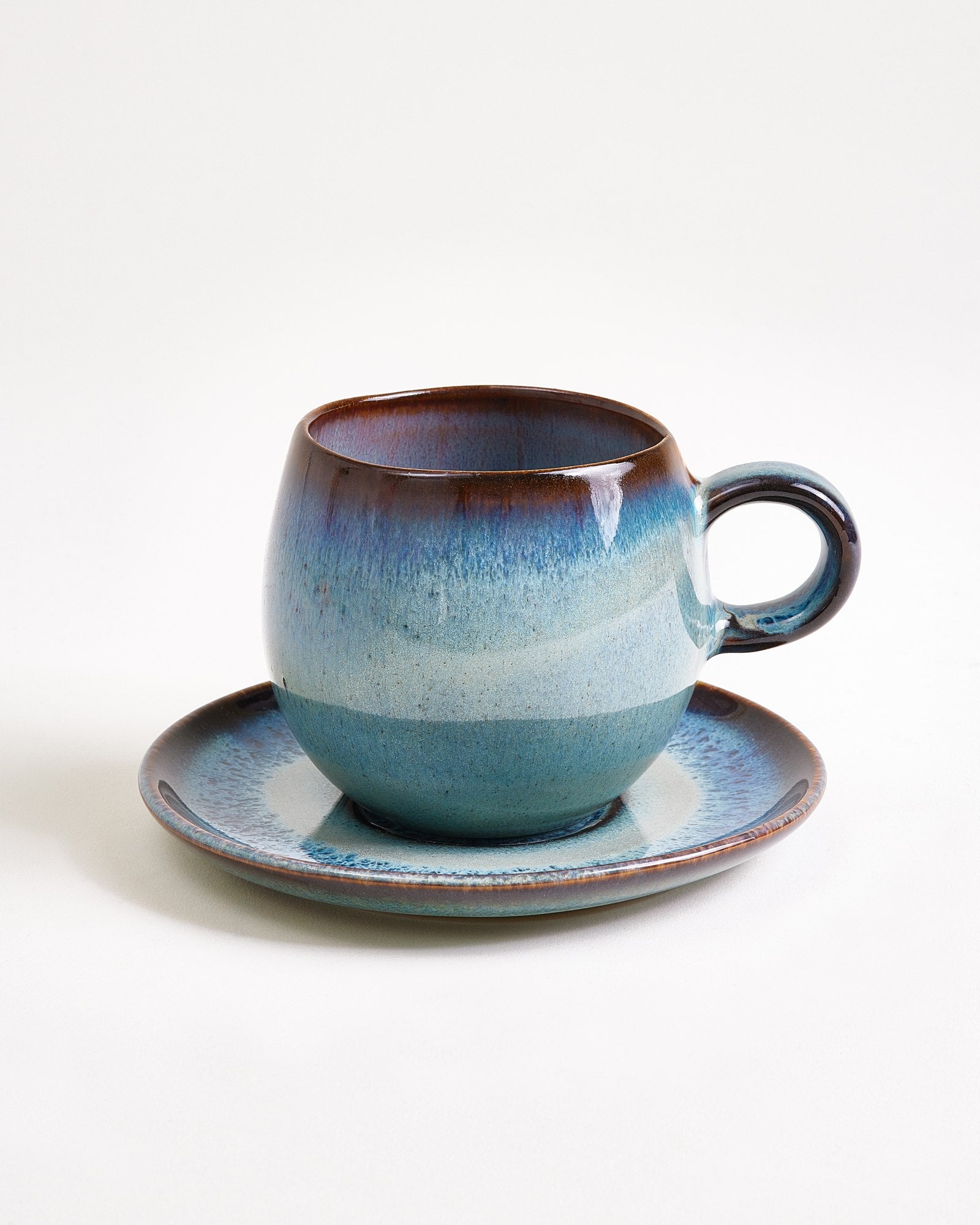 MADEIRA - SMALL SAUCER GREEN-BLUE
