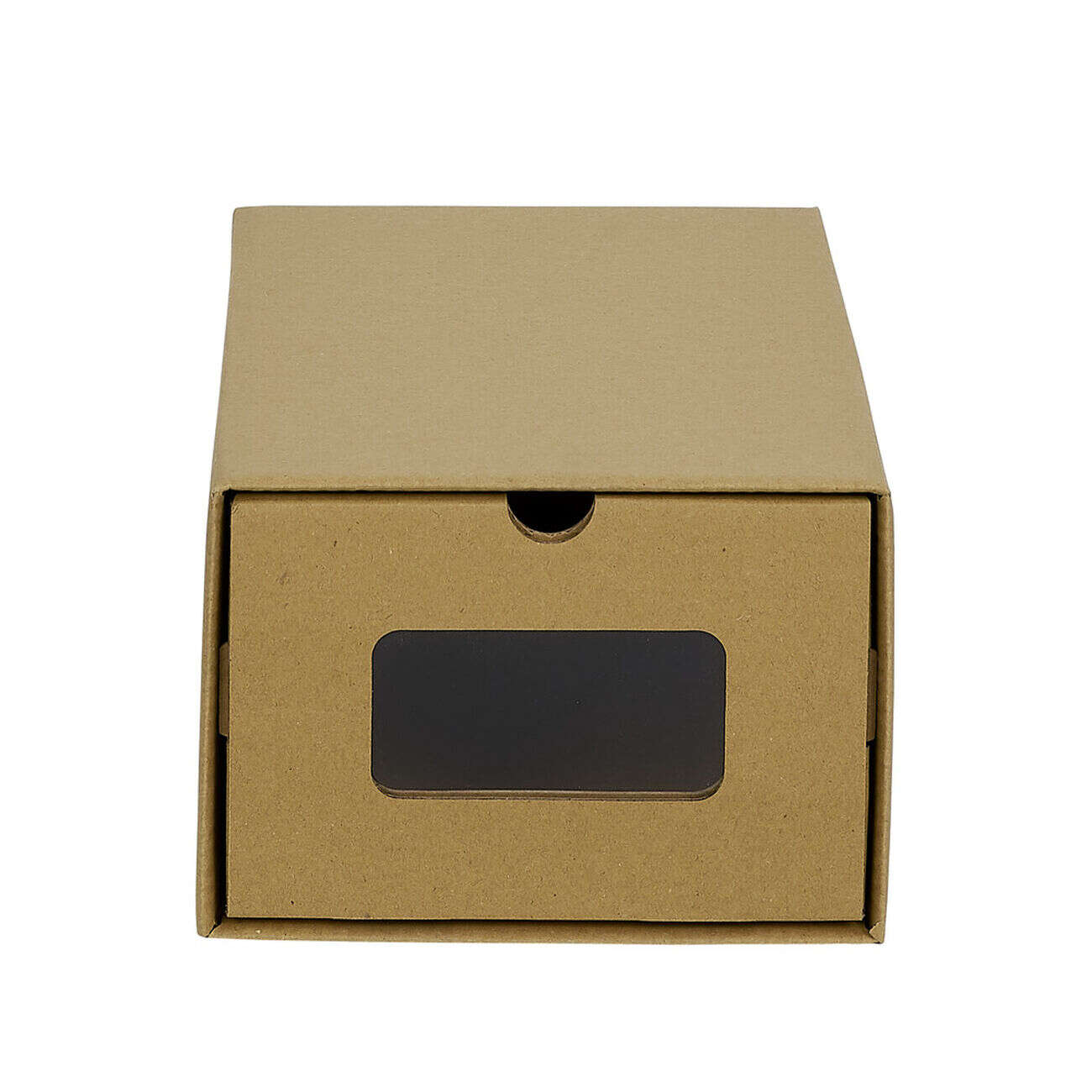 Boîte de rangement en carton avec fenêtre transparente 34x23xH16cm