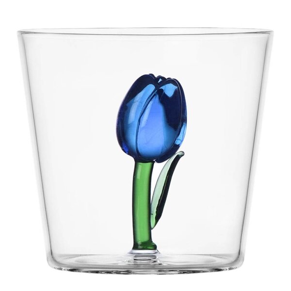 Botanica vannglass 35 cl tulipan blå