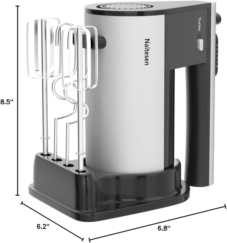 600W Powerful Hand Mixer Electric 10 Speed Powerful with Turbo