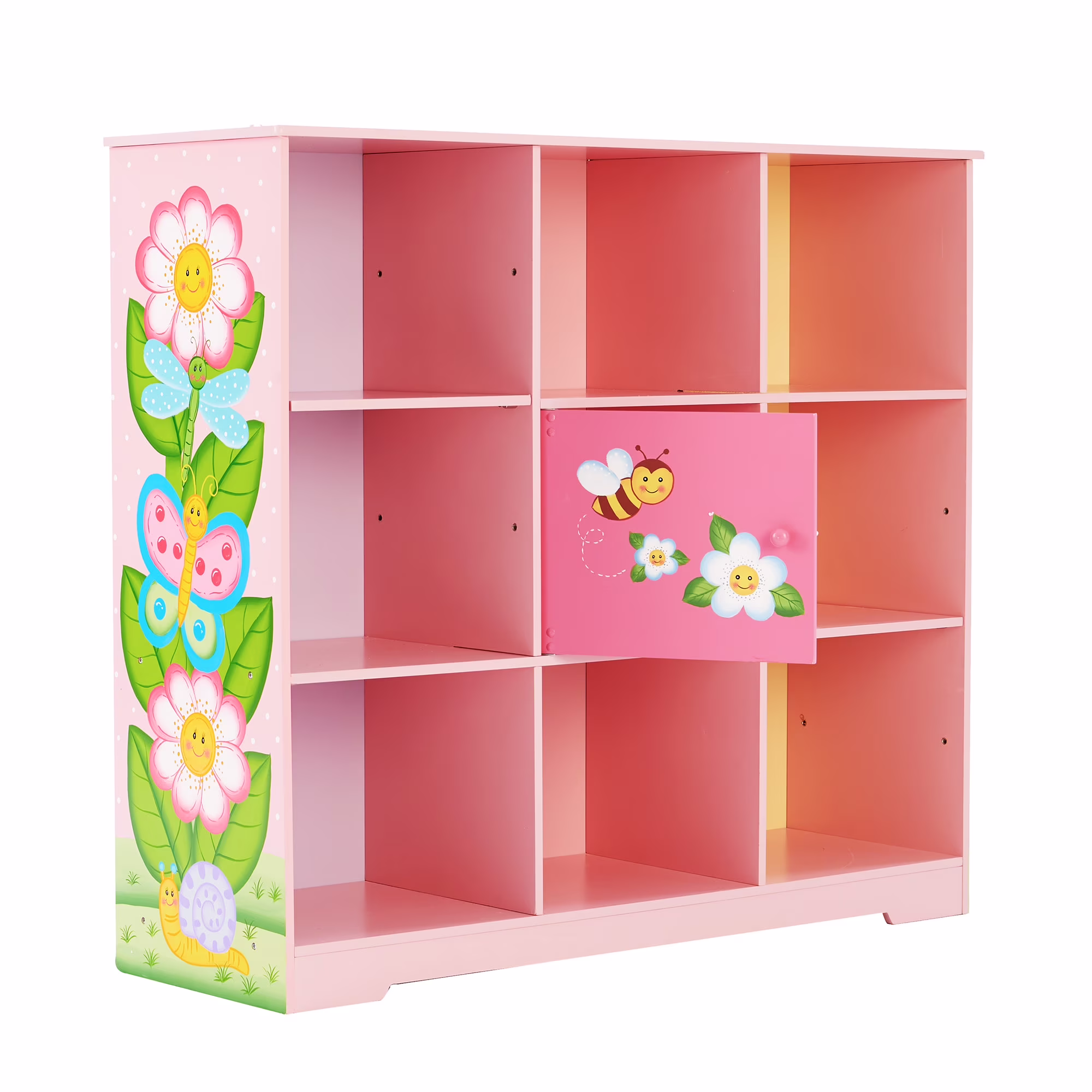 Magic Garden Kids Wooden 3 x 3 Cube Storage Unit