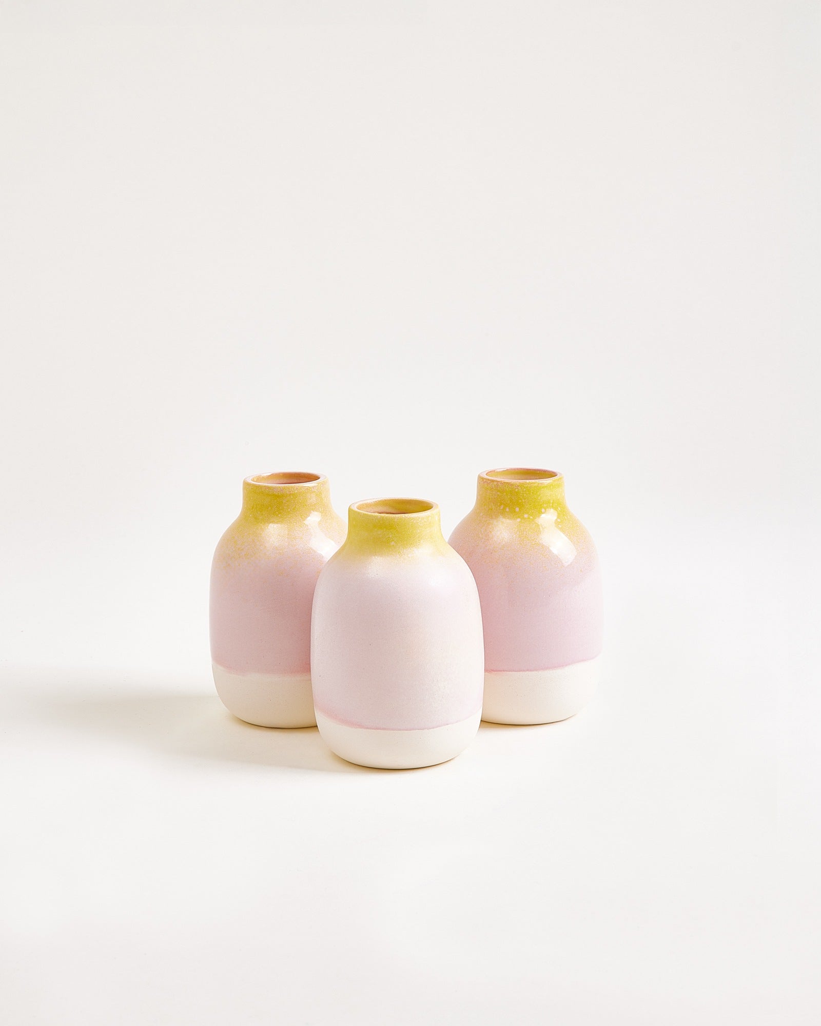 NUNO - VASE S SPECKLED YELLOW PINK