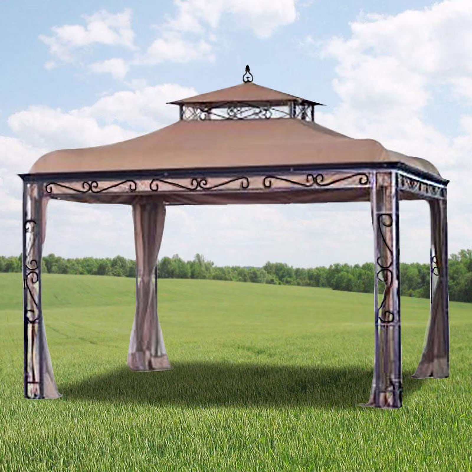 Garden Winds Replacement Canopy for Mongolia Gazebo - Riplock 350