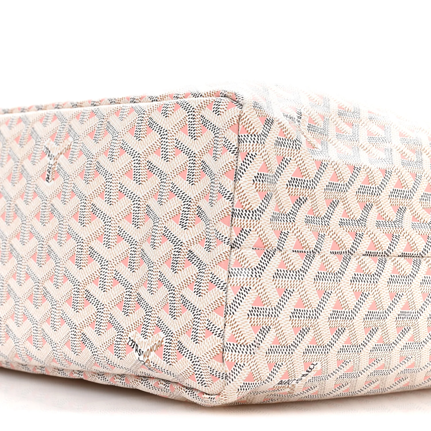 Goyardine Saint Louis Claire Voie PM White Pink