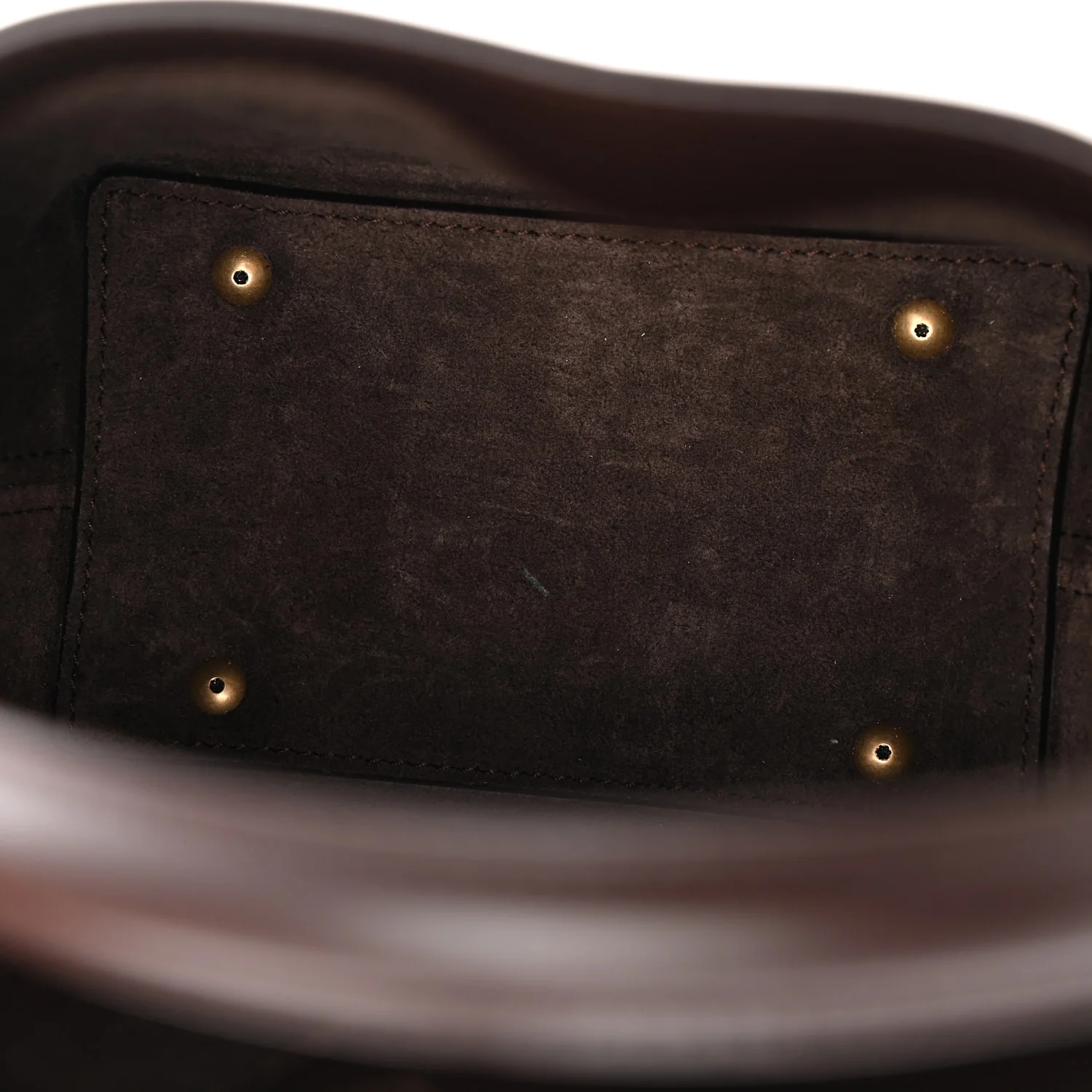 Shiny Calfskin Le 37 Mini Bucket Bag Dark Sweet Chocolate