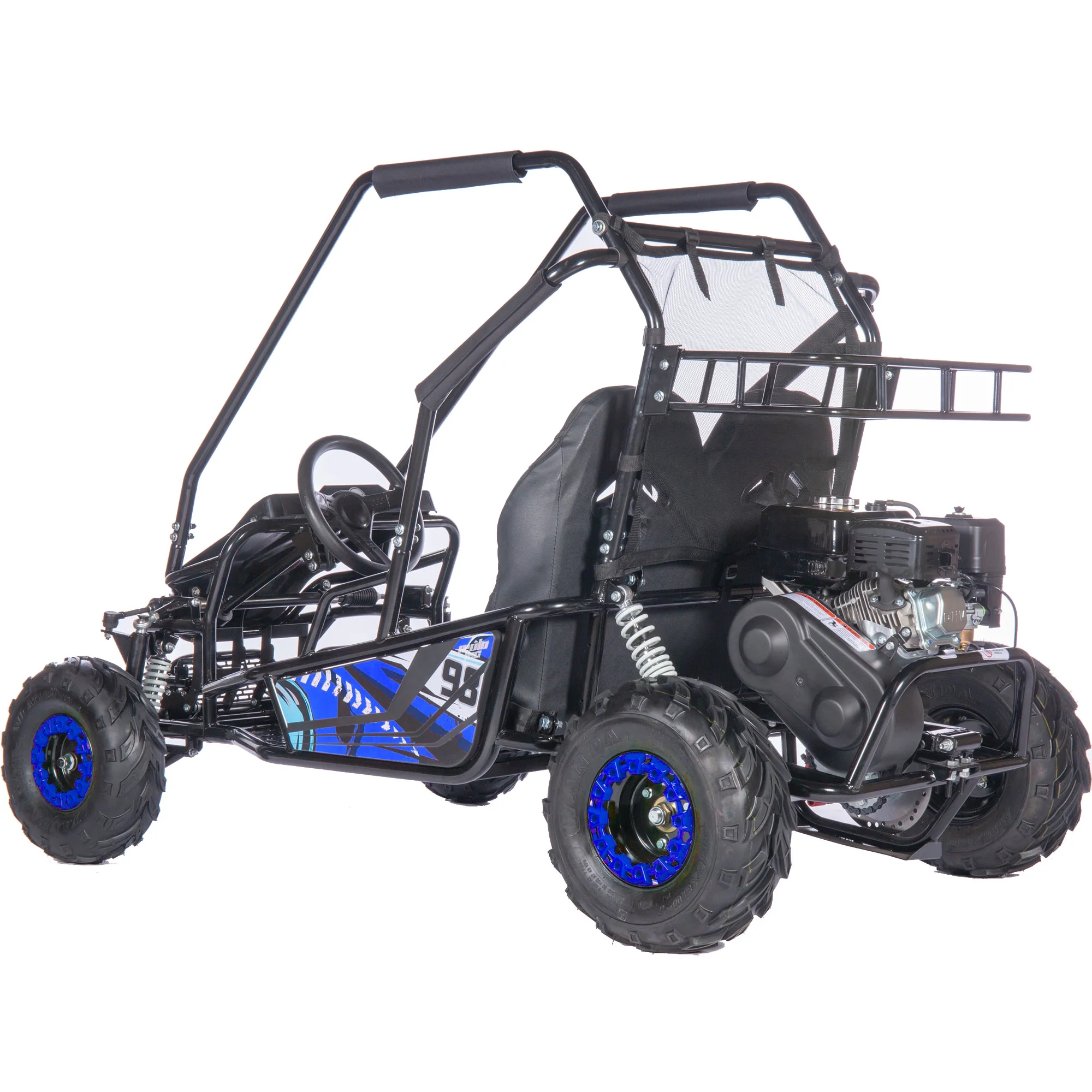 Mud XL 212cc 2 Seat Go Kart Full Suspension Blue(Blue) - Image 5
