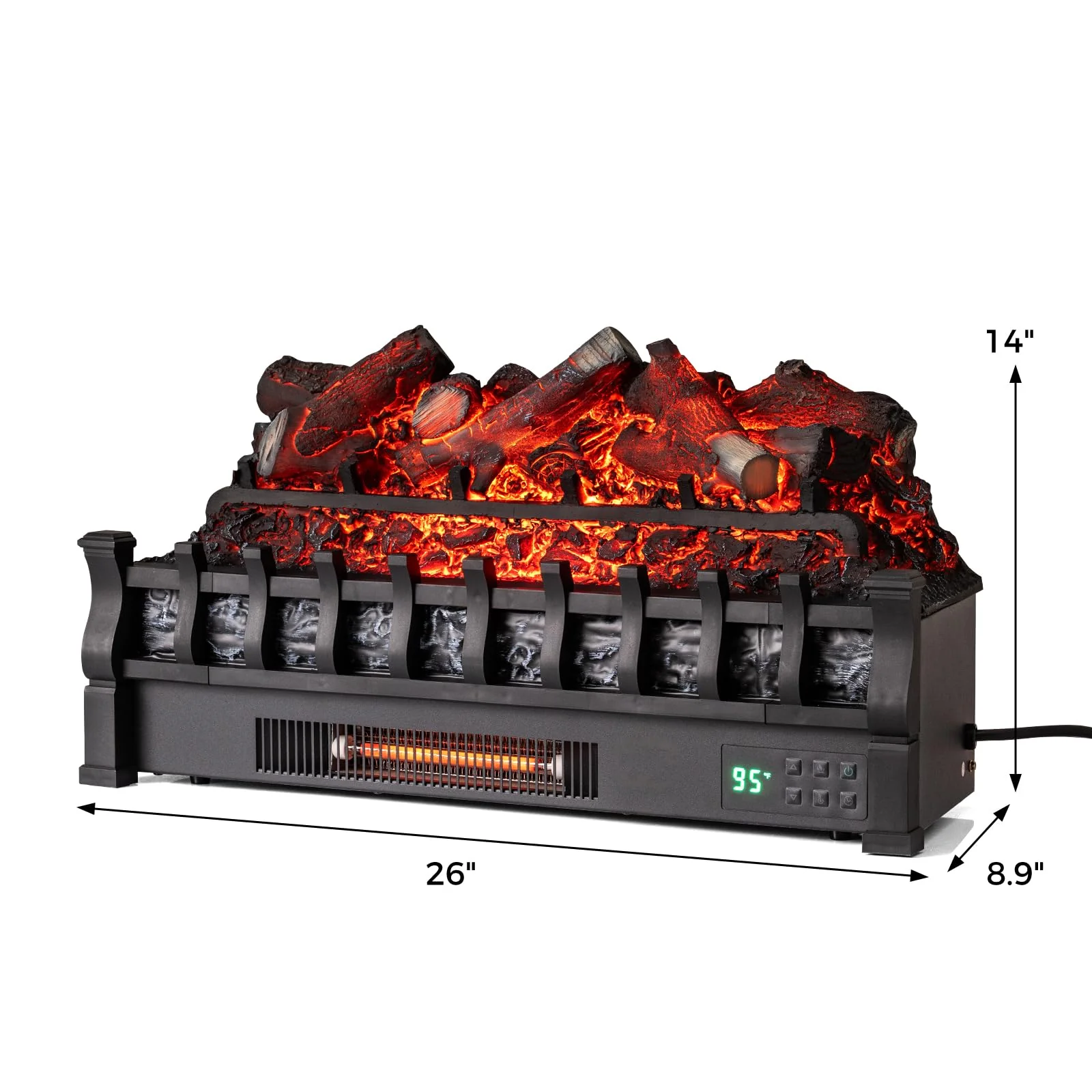 Tangkula 26 Inch Electric Fireplace Insert Log