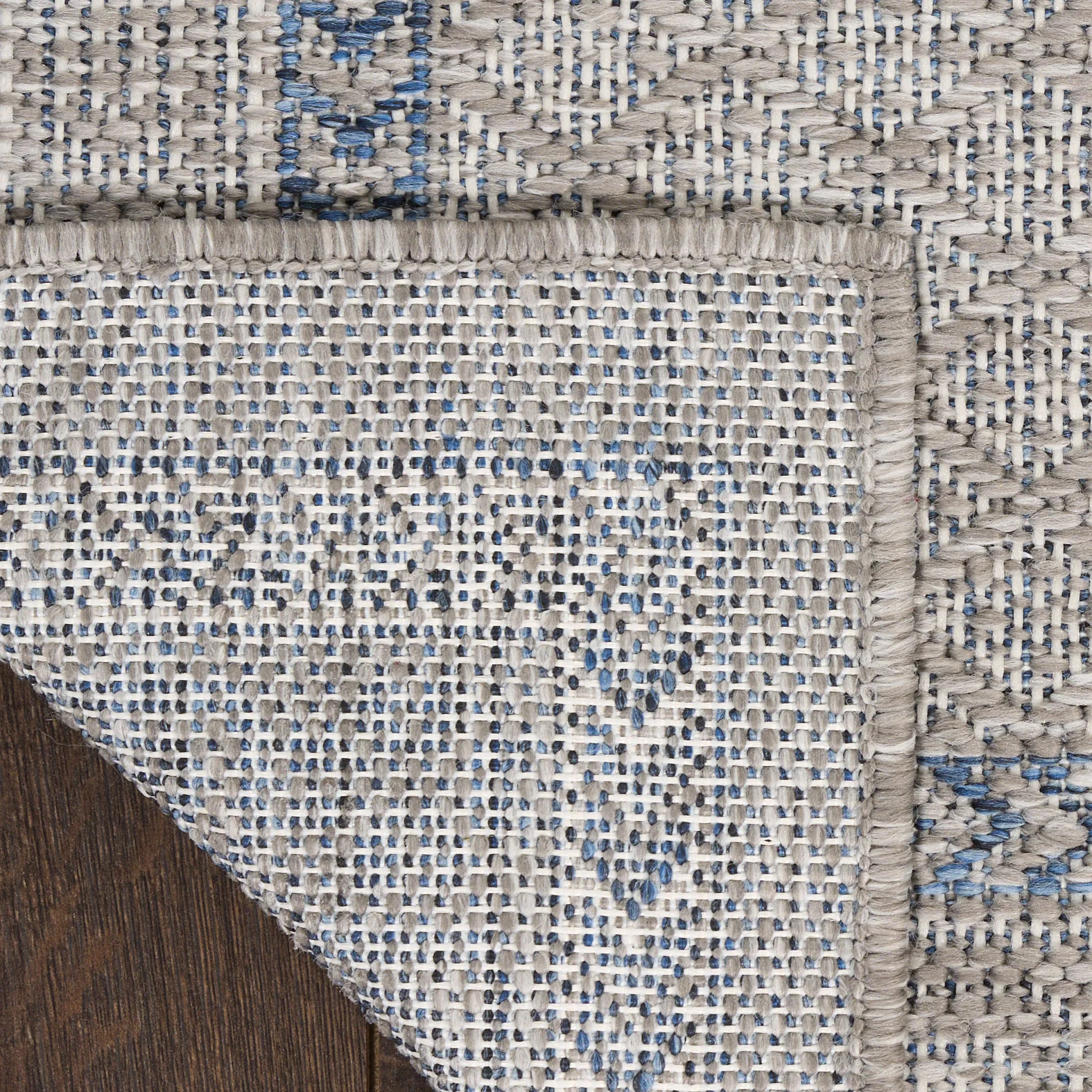 Nourison Garden Spring Indoor/Outdoor Rug Collection, Meadow Gray