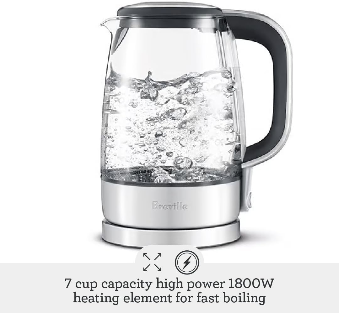 Breville BKE595XL Crystal Clear Kettle, Brushed Stainless Steel